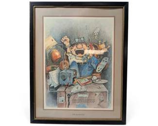 Gary Pattersons The Super Fan Framed Print