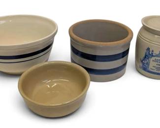 White Blue Pots, Bowl Jar