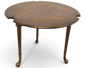 Oxford Round Triangular Drop Leaf Cherry Side Table