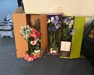 Silk flowers by the box