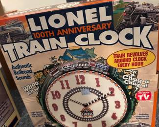Lionel train clock