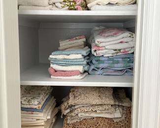 Towels, sheets, and more linens