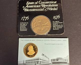 214 connecticutbicentennialmedalfranklin