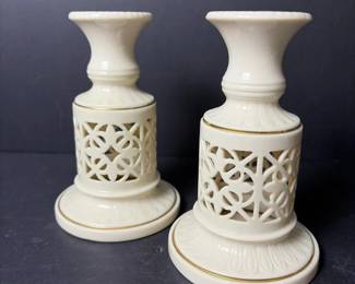 122 pairoflenoxivoryporcelaincandlestic