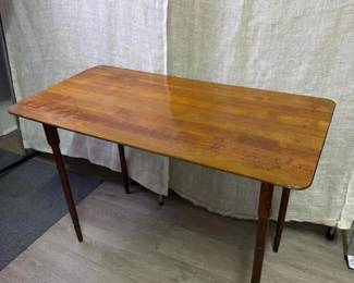 389 vintagewoodenfoldingtablewithruler