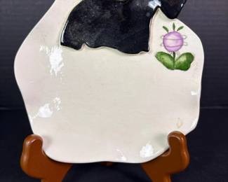 146 ceramicplatewithblackscottiedogmot