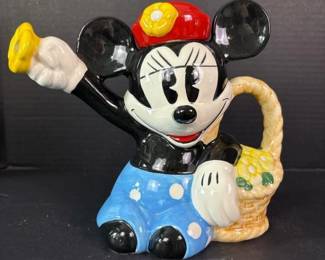 160 minniemouseceramicteapotbytreasure