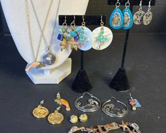 209 lotofnauticalsealifeinspiredjewelr