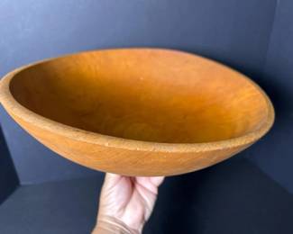 397 largerustichandturnedwoodenbowl