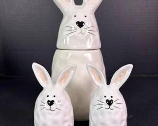 149 whimsicalcupboardbunnycanisterwithb