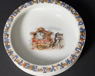 129 antiquegermanycatmotifalphabetchild