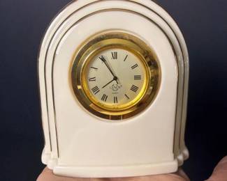 126 smalllenoxquartzmantelclockwithgol