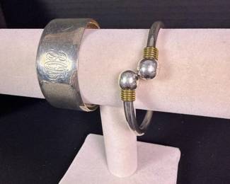 219 sterlingsilvercuffandwireballbangl