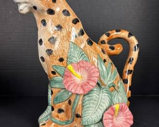 141 1992efcheetahshapedceramicteapotwi