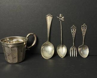 315 sterlingsilverbabycupwithfourassor