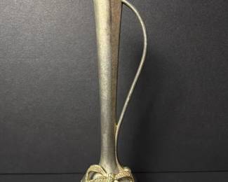 289 metalbudvasewithribbonmotif