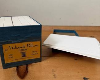356 mohawkvellumwhitepaneledcardsinbox