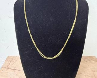 030 14kgoldchainnecklacemadeinitaly