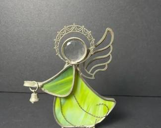 308 stainedglassangelfigurinewithmetal