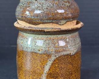 171 smallrusticstudiopotteryliddedjari