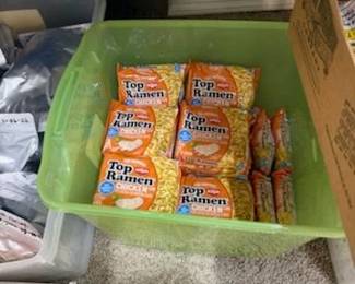 Hundreds of Prepper Foods and Supplies including 12 Gallon Buckets all labled. Fabulous Find!