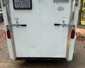2008 5'x8' Cargo Express Enclosed Trailer, Side Door, Ramp Door, Light w/Wall Switch.,Model CE58XL, with Dexter Axle. One Owner purchased new VIN #: 4U01C08148A038297  Empty WGT 920 Gross WGT 2990