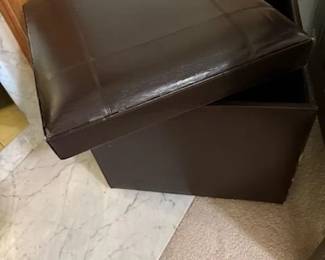 A pair of these Great Storage Hassocks both like new