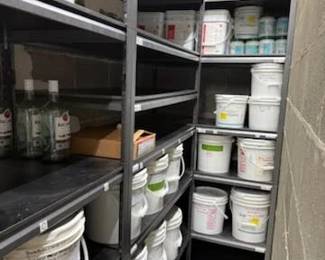Hundreds of Prepper Foods and Supplies including 12 Gallon Buckets all labled. Fabulous Find!