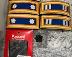 Lots of new military shoulder boards and patches signifying rank from  enlisted to full colonel and more loads of patches also, all are vintage 