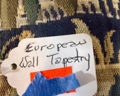 European Wall Tapestry- Perfect early Vintage