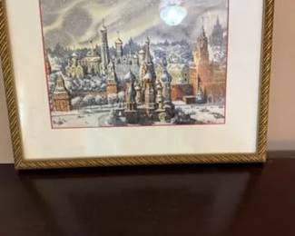 Beautiful art matted and framed