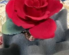Beautiful Capodimonte Rose - Italy