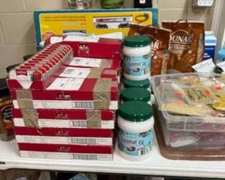 Hundreds of Prepper Foods and Supplies including 12 Gallon Buckets all labled. Fabulous Find! 