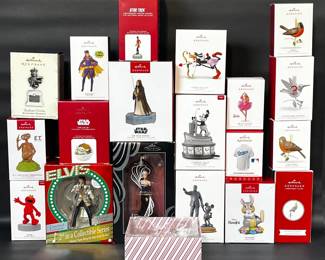 20 Hallmark Keepsake Christmas Ornaments With Original Boxes