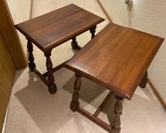 Matching Wood Nightstand Tables