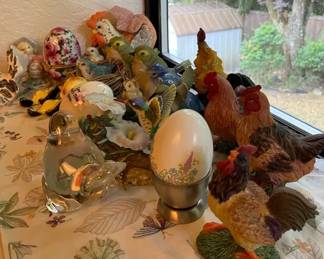 Collection Of Birds Chickens Roosters  More