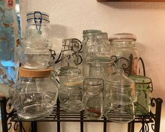 Clear Glass Storage  Canning Jars