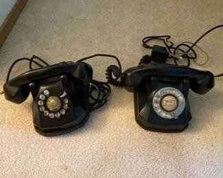 Two Vintage Rotary Phones