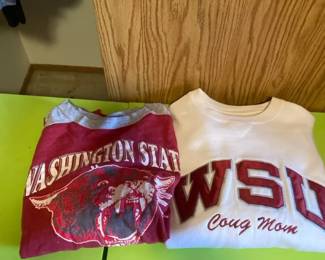 WSU Crewneck And 34 Sleeve Medium And Large