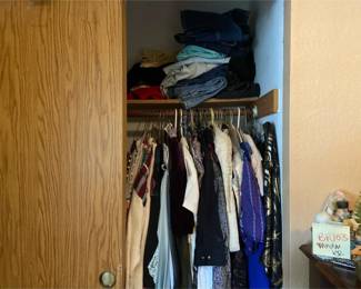 Mystery Collection of Vintage Womens Dresses Sweaters Jeans and More