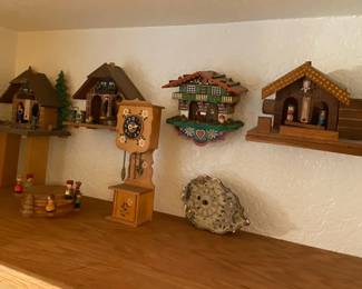 Bavarian Weather Houses  Wooden Stacking Coasters