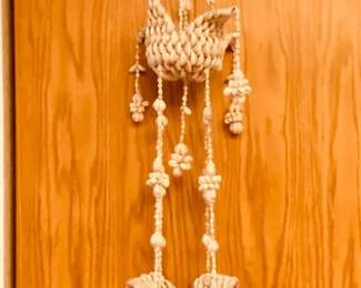 Hanging Sea Shell Plant Holder