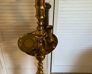 Mixture Of Brass Pieces  Cast Zinc Lamp Column