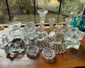Glass Candle Holders
