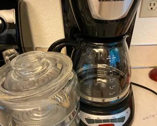 Pyrex Glass Percolator With Black  Decker Coffee Maker