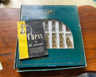 Solid Metal Chess Set Made In Italy with Instruction Book