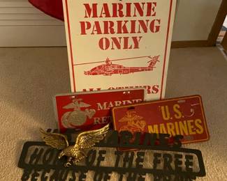 US Marine Corps Memorabilia  Two Full Size Flags USMC US