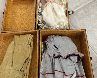 Antique dolls and clothes
