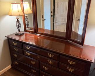 Dresser with mirror