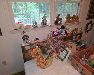 Wooden items and bed